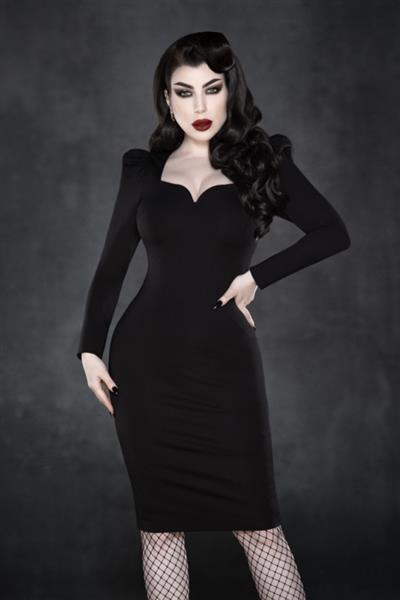 Grote foto katakomb femme fatal dress in large. kleding dames jurken en rokken