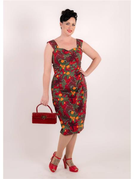 Grote foto collectif kulala jungle floral pencil dress. kleding dames jurken en rokken