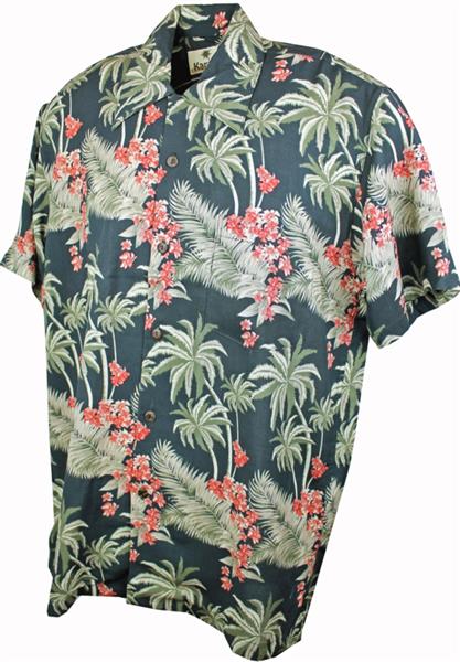 Grote foto karmakula bondi khaki hawaiien shirt. kleding heren t shirts