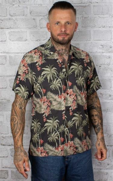 Grote foto karmakula bondi khaki hawaiien shirt. kleding heren t shirts