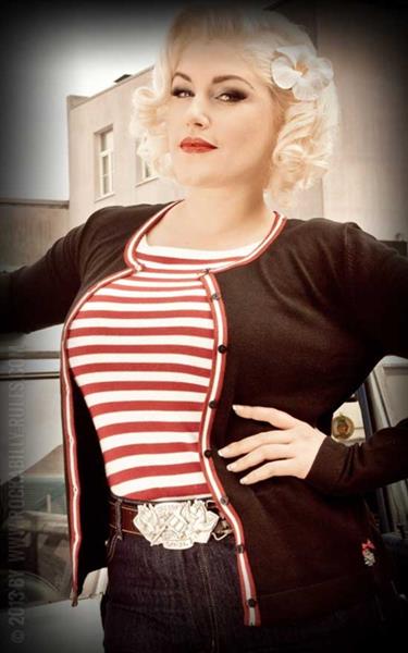 Grote foto rumble 59 striped sweater the red stripes kleding dames overige kledingstukken