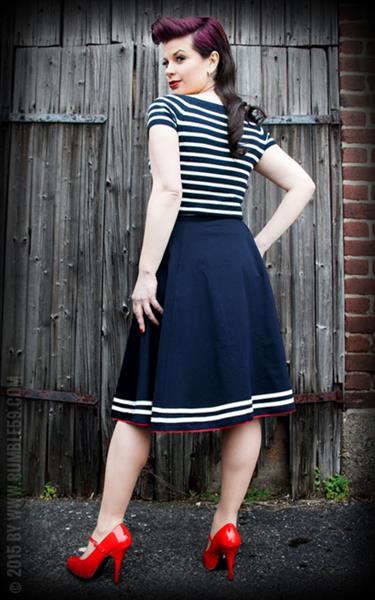 Grote foto rumble 59 striped sweater the blue stripes kleding dames overige kledingstukken