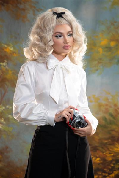 Grote foto katakomb angela blouse in white. kleding dames overige kledingstukken