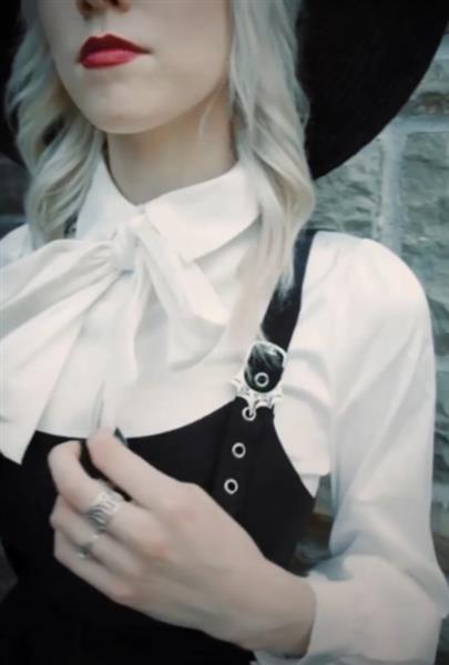 Grote foto katakomb angela blouse in white. kleding dames overige kledingstukken
