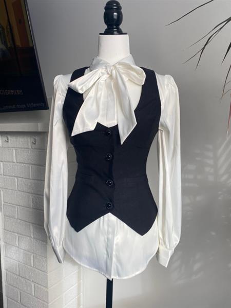 Grote foto katakomb angela blouse in white. kleding dames overige kledingstukken