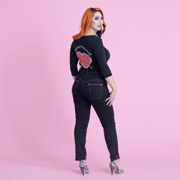Grote foto lady k loves classic jeans. kleding dames broeken en pantalons