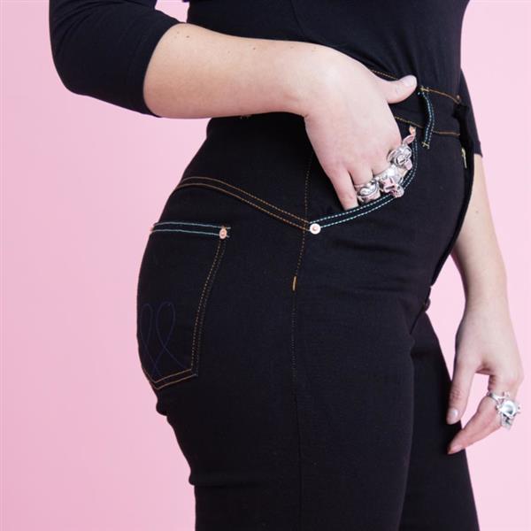 Grote foto lady k loves classic jeans. kleding dames broeken en pantalons