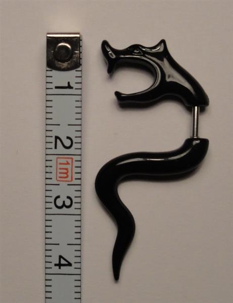 Grote foto fake stretcher dragon sieraden tassen en uiterlijk piercings