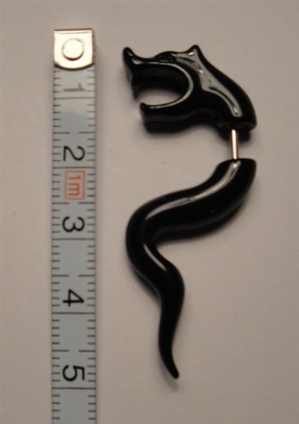 Grote foto fake stretcher dragon sieraden tassen en uiterlijk piercings