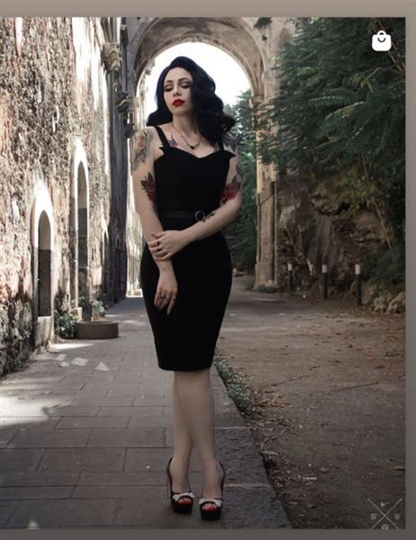Grote foto katakomb vamp dress. kleding dames jurken en rokken