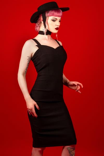 Grote foto katakomb vamp dress. kleding dames jurken en rokken