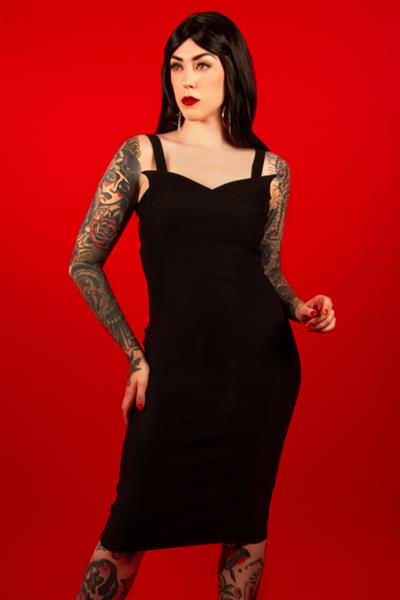 Grote foto katakomb vamp dress. kleding dames jurken en rokken