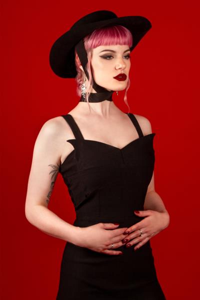 Grote foto katakomb vamp dress. kleding dames jurken en rokken