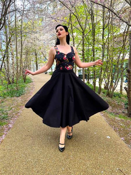 Grote foto what katie did felicity skirt black in medium. kleding dames jurken en rokken