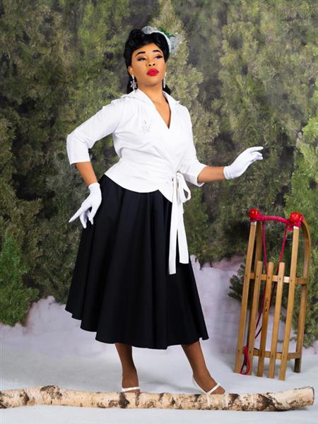 Grote foto what katie did felicity skirt black in medium. kleding dames jurken en rokken