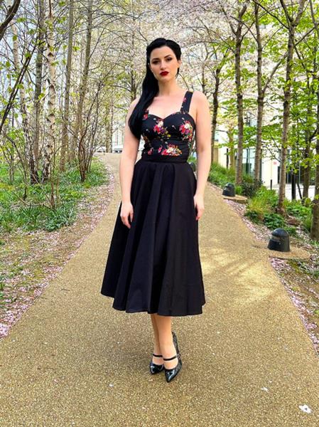 Grote foto what katie did felicity skirt black in medium. kleding dames jurken en rokken