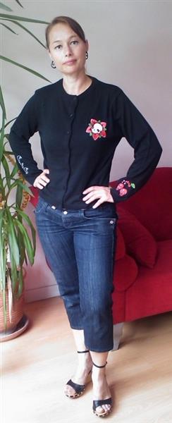 Grote foto suicide glam skull cardi suicide glam meets candy cane limited edition. kleding dames truien en vesten