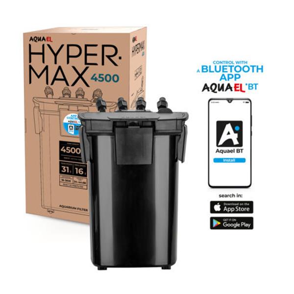 Grote foto aquael hypermax 4500 bt aquarium buitenfilter met bluetooth app besturing dieren en toebehoren vissenkommen