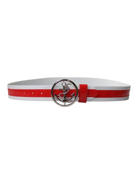 Grote foto collectif skipper belt red or navy. kleding dames overige kledingstukken