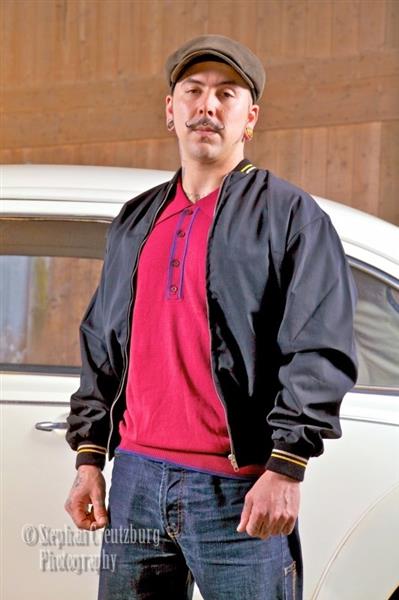 Grote foto knitwear polo in burgundy in small. kleding heren truien en vesten