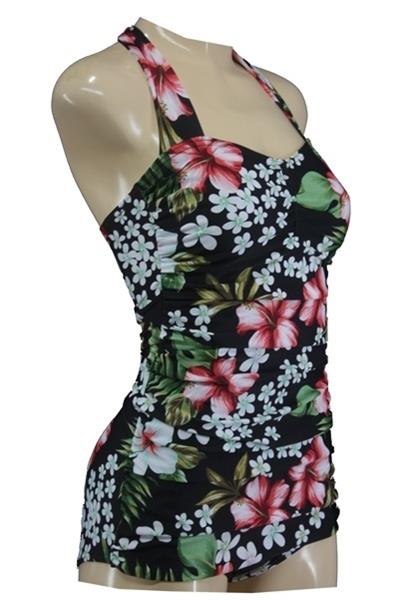 Grote foto aloha beachwear vintage pinup bathing suit hawai. kleding dames badmode en zwemkleding