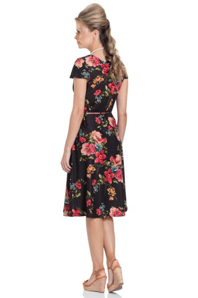 Grote foto voodoo vixen sophia floral wrap dress in small. kleding dames jurken en rokken