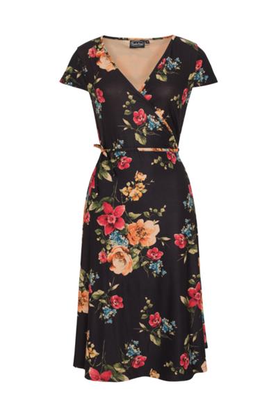 Grote foto voodoo vixen sophia floral wrap dress in small. kleding dames jurken en rokken