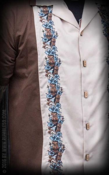 Grote foto rumble 59 lounge shirt aloha tiki in small. kleding heren t shirts