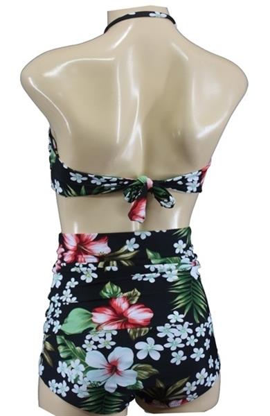 Grote foto aloha beachwear bandeau bikini hawai vintage high waist. kleding dames badmode en zwemkleding