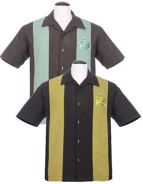 Grote foto steady the mickey button up black in small. kleding heren t shirts