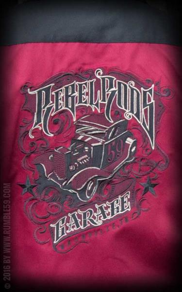 Grote foto rumble 59 bowling shirt rebel rods in small. kleding heren t shirts