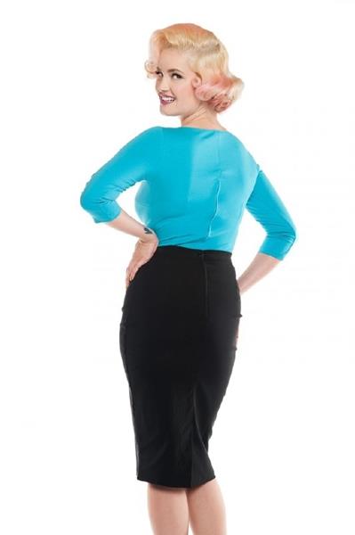 Grote foto dixiefried perfect pencil skirt in black in xlarge. kleding dames jurken en rokken