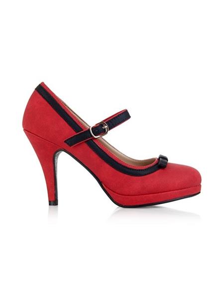 Grote foto collectif lulu hun debbie suede mary jane in red in maat 36. kleding dames overige kledingstukken