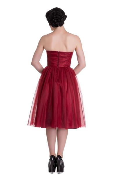 Grote foto hell bunny tamara party dress in red in medium. kleding dames jurken en rokken