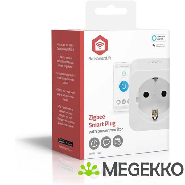 Grote foto smartlife slimme stekker zigbee 3.0 energiemeter 3680 w hybrid cee 7 7 0 55 c andro computers en software overige computers en software
