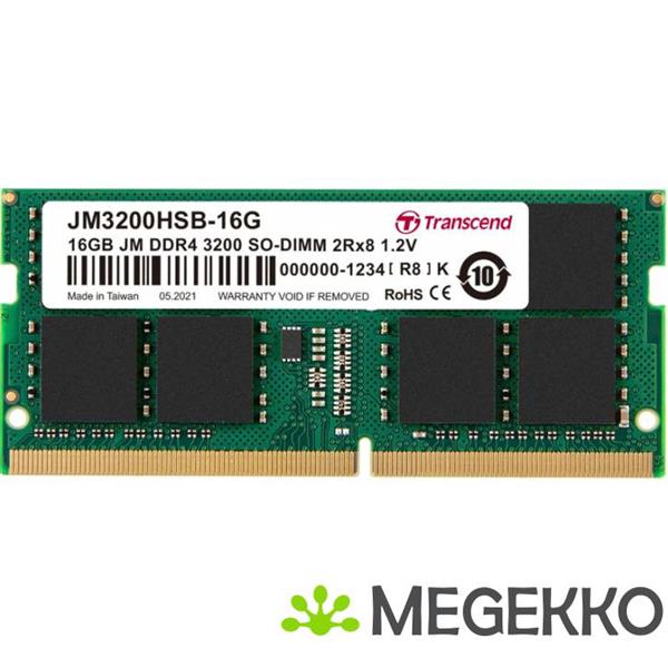 Grote foto transcend 16gb ddr4 3200 mt s sodimm 260pin 1r x8 unbuffered computers en software harde schijven