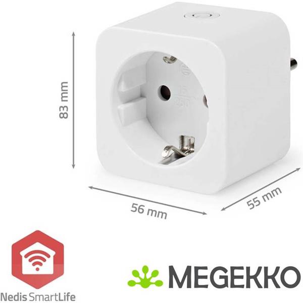 Grote foto smartlife slimme stekker zigbee 3.0 energiemeter 3680 w hybrid cee 7 7 0 55 c andro computers en software overige computers en software