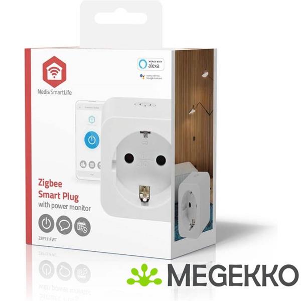 Grote foto smartlife slimme stekker zigbee 3.0 energiemeter 3680 w hybrid cee 7 7 0 55 c andro computers en software overige computers en software