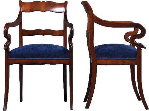 Grote foto antieke armstoelen stel van 2 hollandse biedermeier armstoelen bureaustoelen ca. 1825 no941151 antiek en kunst stoelen en banken