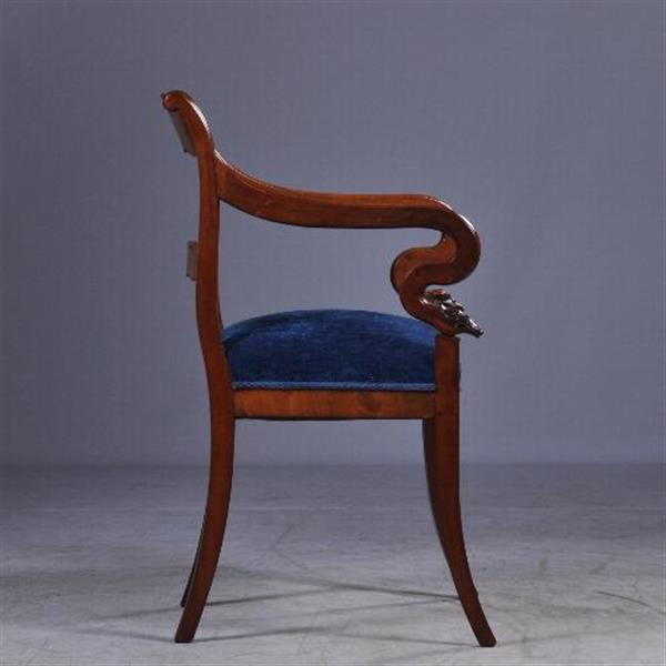 Grote foto antieke armstoelen stel van 2 hollandse biedermeier armstoelen bureaustoelen ca. 1825 no941151 antiek en kunst stoelen en banken