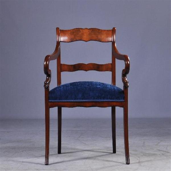 Grote foto antieke armstoelen stel van 2 hollandse biedermeier armstoelen bureaustoelen ca. 1825 no941151 antiek en kunst stoelen en banken