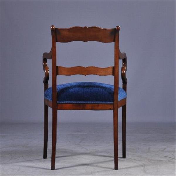 Grote foto antieke armstoelen stel van 2 hollandse biedermeier armstoelen bureaustoelen ca. 1825 no941151 antiek en kunst stoelen en banken