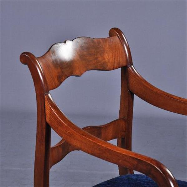 Grote foto antieke armstoelen stel van 2 hollandse biedermeier armstoelen bureaustoelen ca. 1825 no941151 antiek en kunst stoelen en banken