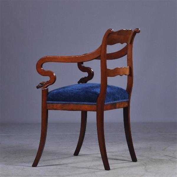 Grote foto antieke armstoelen stel van 2 hollandse biedermeier armstoelen bureaustoelen ca. 1825 no941151 antiek en kunst stoelen en banken