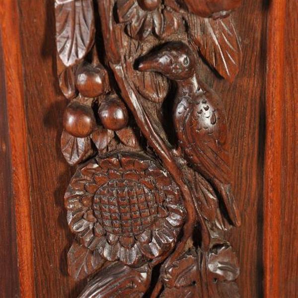 Grote foto antieke kast kleine hollandse 17e eeuwse kussenkast eiken palissander en ebben ca. 1690 no.2811 antiek en kunst stoelen en banken