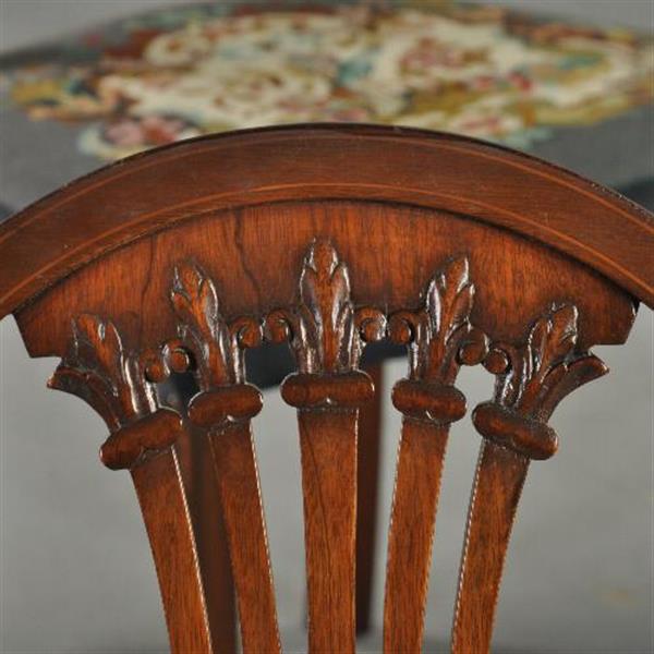 Grote foto antieke stoelen stel van 8 hepplewhite eetkamerstoelen ca. 1890 prijs incl herstofferen of resta antiek en kunst stoelen en banken