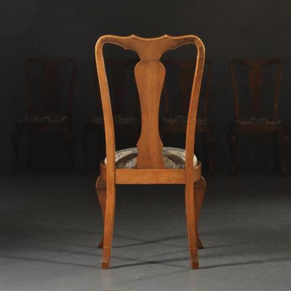 Grote foto antieke stoelen stel van 12 eetkamerstoelen ca. 1910 chippendale stijl incl. herstofferen naar wen antiek en kunst stoelen en banken