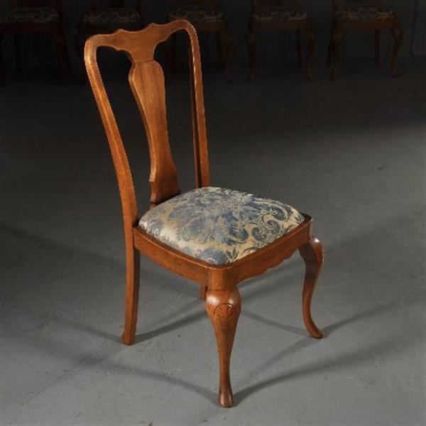 Grote foto antieke stoelen stel van 12 eetkamerstoelen ca. 1910 chippendale stijl incl. herstofferen naar wen antiek en kunst stoelen en banken