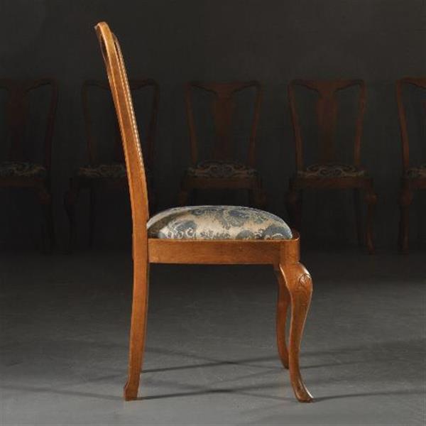 Grote foto antieke stoelen stel van 12 eetkamerstoelen ca. 1910 chippendale stijl incl. herstofferen naar wen antiek en kunst stoelen en banken