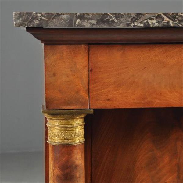 Grote foto antieke kasten grote empire commode ca. 1815 in bloemmahonie gemerkt wallaert a bruxelles met antiek en kunst stoelen en banken